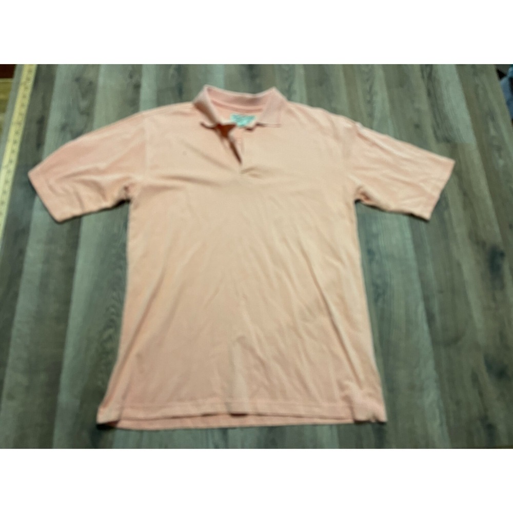 Boca Classics Shirt, Men's Size Small, Orange, Quarter Buttons, Short Sleeve